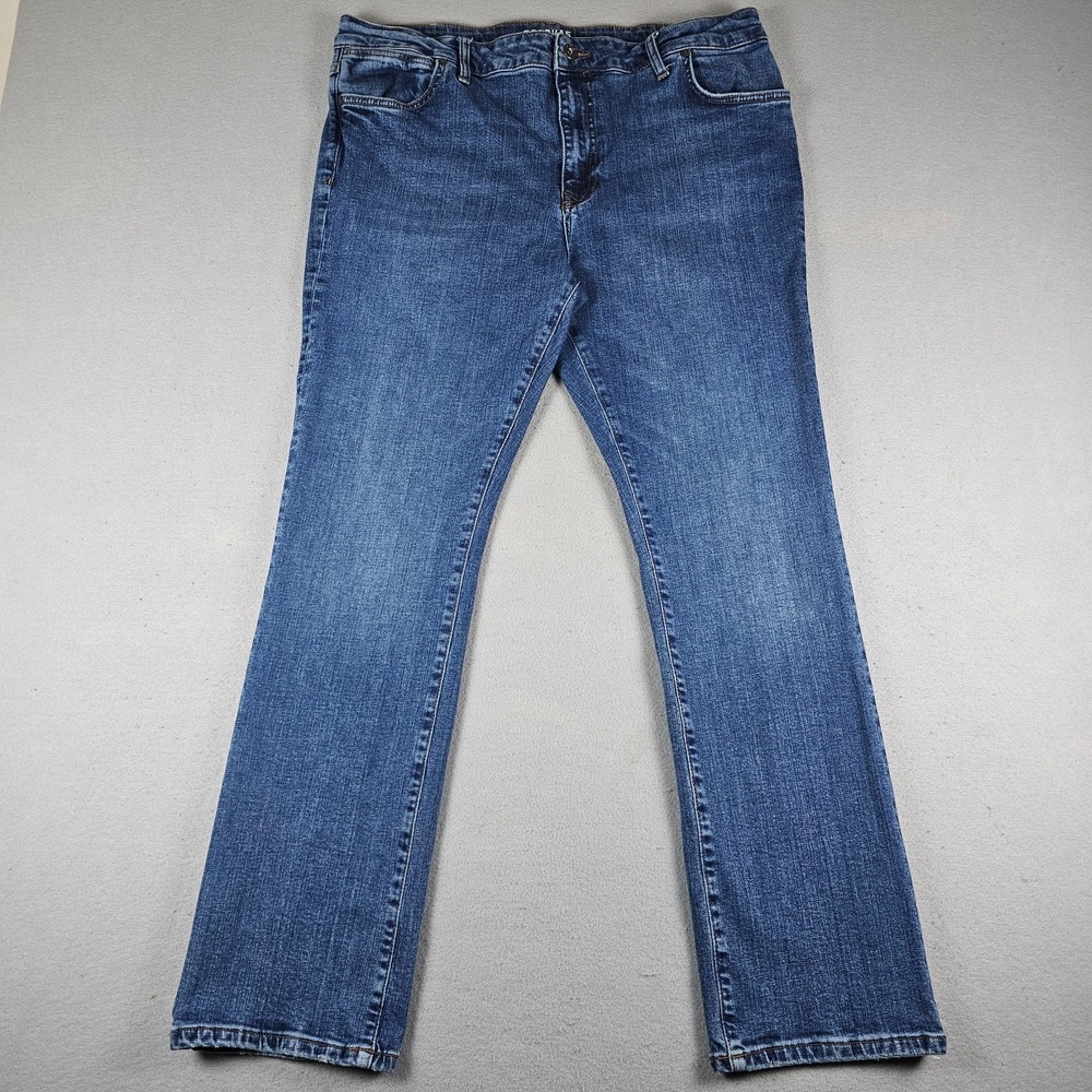 Tecovas High Rise Straight Jeans Womens 33x30 Blue Denim Stretch Western Goods